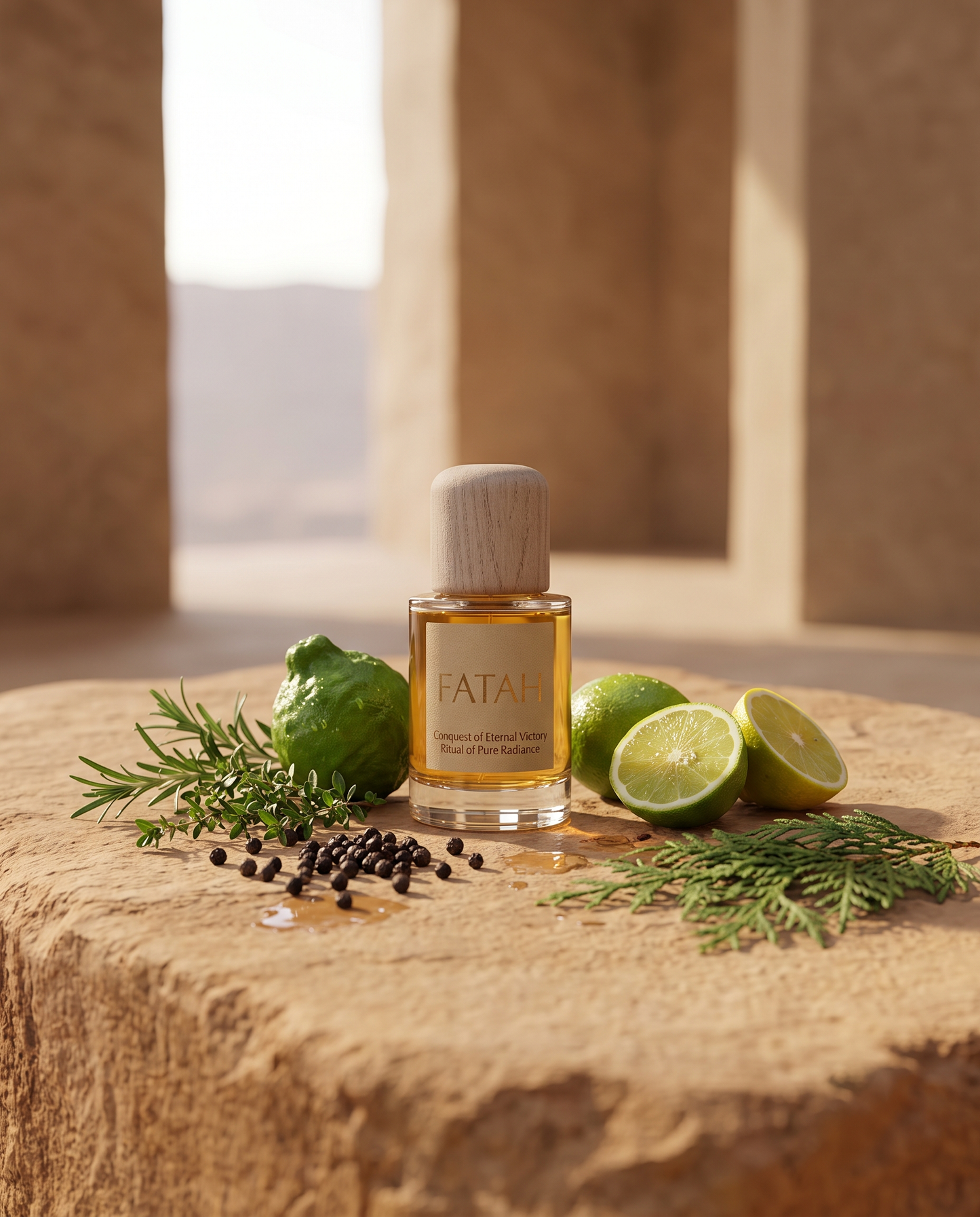 FATAH Oud Perfume Unisex | Bold Woody Gourmand Extrait de Parfum | Ansar Oud