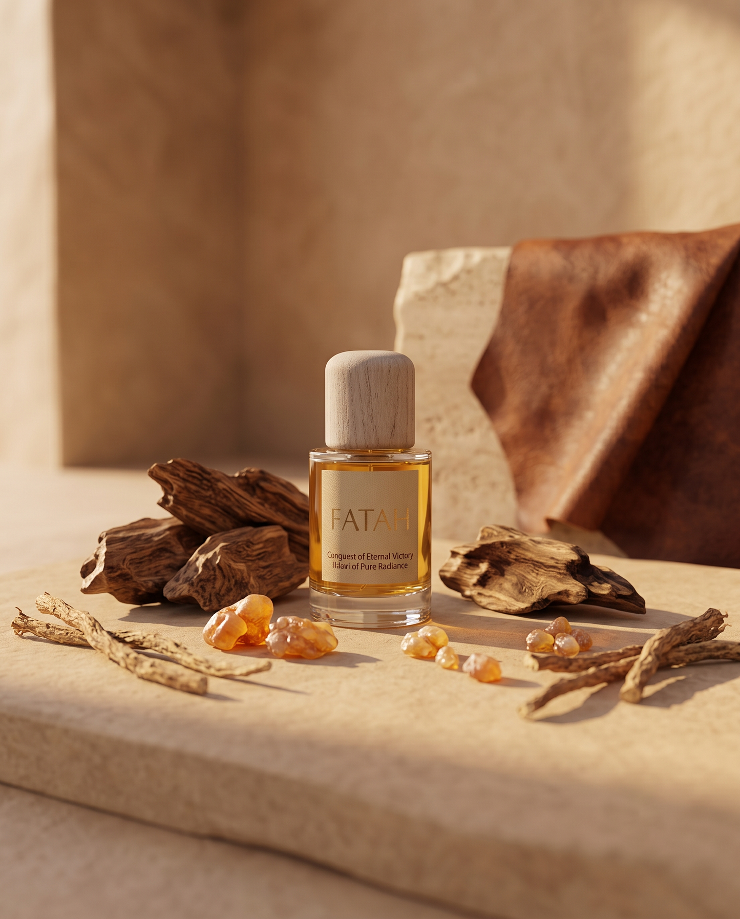 FATAH Oud Perfume Unisex | Bold Woody Gourmand Extrait de Parfum | Ansar Oud