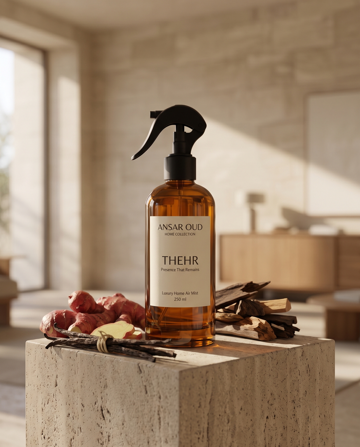 THEHR Premium Arabic Home Air Freshener | Pure & Clean Fragrance | Ansar Oud